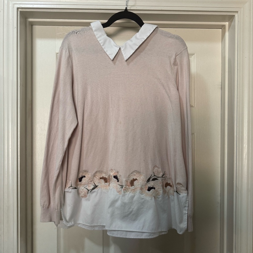 Ted Baker Light Pink Sweater TB size 5